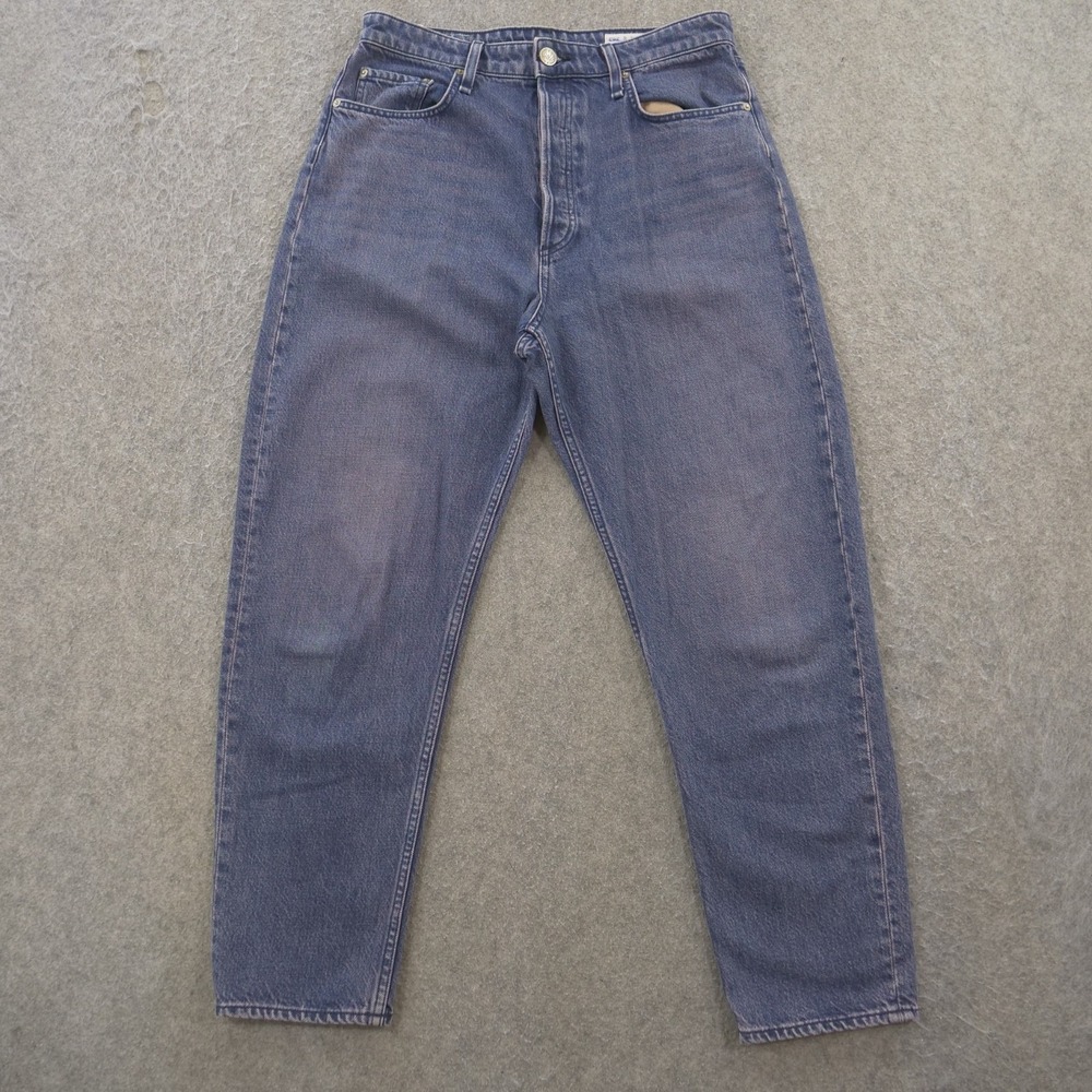 rag & bone Women's Wide Leg Jeans in Washed Blue